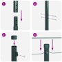 Set de Poste de Cerca Set de 7 Verde Metal de , Postes de cerca - Ref: Foro24-42004200, Precio: 71,62 €, Descuento: %