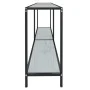 Mesa consola vidrio templado blanco 160x35x75,5 cm de vidaXL, Mesas auxiliares - Ref: Foro24-331700, Precio: 94,26 €, Descuen...