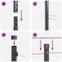 Set de postes de cercas  Set de 13 Gris Acero | Foro24.es | Tu tienda online para hogar, jardín y más Foro24.es