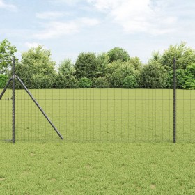 Juego de postes de cercas Set de 7 Gris Metal de , Postes de cerca - Ref: Foro24-42004210, Precio: 65,44 €, Descuento: %