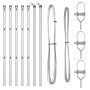 Set de postes de cerca Set de 7 Plateado Acero galvanizado de , Postes de cerca - Ref: Foro24-42004218, Precio: 40,15 €, Desc...