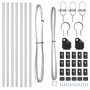 Set de postes de cerca Set de 7 Plateado Acero galvanizado de , Postes de cerca - Ref: Foro24-42004218, Precio: 40,15 €, Desc...