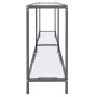 Mesa consola transparente vidrio templado 140x35x75,5 cm de vidaXL, Mesas auxiliares - Ref: Foro24-331694, Precio: 87,01 €, D...