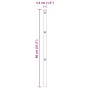 Set de postes de cerca Set de 7 Plateado Acero galvanizado de , Postes de cerca - Ref: Foro24-42004218, Precio: 40,15 €, Desc...