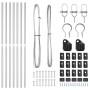 Juego de postes de cercado Set de 14 Plata Acero galvanizado de , Postes de cerca - Ref: Foro24-42004226, Precio: 57,15 €, De...