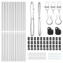Set de Postes de Cerca  26 Pcs Plata Acero | Foro24.es | Tu tienda online para hogar, jardín y más Foro24.es