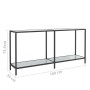 Mesa consola vidrio templado blanco 160x35x75,5 cm de vidaXL, Mesas auxiliares - Ref: Foro24-331700, Precio: 95,90 €, Descuen...