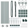 Juego de Postes de Cerca con Picos Set de 7 Verde Metal de , Postes de cerca - Ref: Foro24-42004236, Precio: 93,07 €, Descuen...