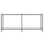 Mesa de consola vidrio templado blanco 180x35x75,5 cm de vidaXL, Mesas auxiliares - Ref: Foro24-331704, Precio: 116,99 €, Des...