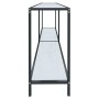 Mesa de consola vidrio templado blanco 180x35x75,5 cm de vidaXL, Mesas auxiliares - Ref: Foro24-331704, Precio: 116,99 €, Des...
