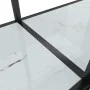 Mesa de consola vidrio templado blanco 180x35x75,5 cm de vidaXL, Mesas auxiliares - Ref: Foro24-331704, Precio: 114,77 €, Des...