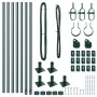 Kit de Postes de Cerramiento con Bases Set de 7 Verde de , Postes de cerca - Ref: Foro24-42004286, Precio: 63,75 €, Descuento: %