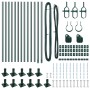 Set de postes de cerca  Set de 13 Verde Concreto, Metal | Foro24.es | Tu tienda online para hogar, jardín y más Foro24.es