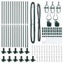 Kit de postes de cercas  Juego de 26 Verde Metal | Foro24.es | Tu tienda online para hogar, jardín y más Foro24.es