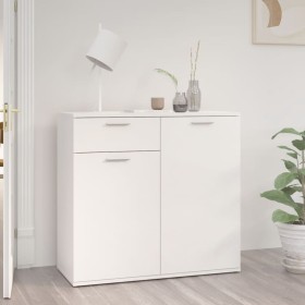 Aparador de madera contrachapada blanco brillante 80x36x75 cm de vidaXL, Aparadores - Ref: Foro24-805776, Precio: 103,15 €, D...