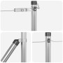 Conjunto de postes de cercado Set de 7 Plata Acero de , Postes de cerca - Ref: Foro24-42004320, Precio: 55,78 €, Descuento: %