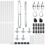 Postes para cercas con bases 7 pcs Ø32mm 88.5cm Acero galvanizado de , Postes de cerca - Ref: Foro24-42004328, Precio: 77,45 ...