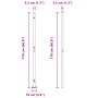 Postes para cercas con bases 7 pcs Ø32mm 88.5cm Acero galvanizado de , Postes de cerca - Ref: Foro24-42004328, Precio: 77,45 ...