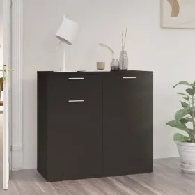 Sperrholz Anrichte schwarz 80x36x75 cm von vidaXL, Sideboards - Ref: Foro24-805771, Preis: 85,12 €, Rabatt: %