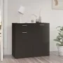 Black plywood sideboard 80x36x75 cm by vidaXL, Sideboards - Ref: Foro24-805771, Price: 85,12 €, Discount: %