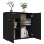 Black plywood sideboard 80x36x75 cm by vidaXL, Sideboards - Ref: Foro24-805771, Price: 85,12 €, Discount: %