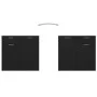 Black plywood sideboard 80x36x75 cm by vidaXL, Sideboards - Ref: Foro24-805771, Price: 85,12 €, Discount: %