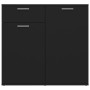 Aparador de madera contrachapada negro 80x36x75 cm de vidaXL, Aparadores - Ref: Foro24-805771, Precio: 86,94 €, Descuento: %