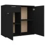Black plywood sideboard 80x36x75 cm by vidaXL, Sideboards - Ref: Foro24-805771, Price: 85,12 €, Discount: %
