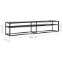 Mueble para TV vidrio templado negro 200x40x40,5 cm de vidaXL, Muebles TV - Ref: Foro24-331727, Precio: 142,42 €, Descuento: %