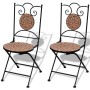 Set de mesa y sillas de jardín 3 piezas con mosaico terracota en Conjuntos de jardín | Comprar online en Foru.es