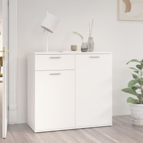 Aparador de madera contrachapada blanco 80x36x75 cm de vidaXL, Aparadores - Ref: Foro24-805770, Precio: 86,10 €, Descuento: %