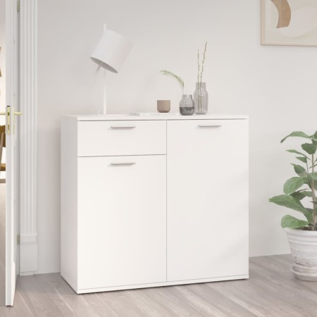 Aparador de madera contrachapada blanco 80x36x75 cm de vidaXL, Aparadores - Ref: Foro24-805770, Precio: 86,10 €, Descuento: %