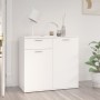 Aparador de madera contrachapada blanco 80x36x75 cm de vidaXL, Aparadores - Ref: Foro24-805770, Precio: 86,10 €, Descuento: %