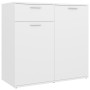 Aparador de madera contrachapada blanco 80x36x75 cm de vidaXL, Aparadores - Ref: Foro24-805770, Precio: 86,10 €, Descuento: %
