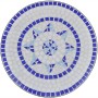 Set de mesa y sillas de jardín 3 pzas con mosaico azul y blanco en Conjuntos de jardín | Comprar online en Foru.es