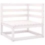 2-Sitzer-Gartensofa aus weißem massivem Kiefernholz von vidaXL, Outdoor-Sofas - Ref: Foro24-3075245, Preis: 129,37 €, Rabatt: %