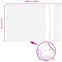 Cerca Hexagonal 0.8x100 m Acero Galvanizado de , Paneles de vallas - Ref: Foro24-42005751, Precio: 77,06 €, Descuento: -5%%