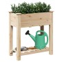 Plantador de Jardín con Estante 71x37x76 cm de Madera Maciza de Pino de , Maceteros y jardineras - Ref: Foro24-42006566, Prec...