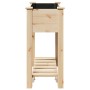 Plantador de Jardín con Estante 71x37x76 cm de Madera Maciza de Pino de , Maceteros y jardineras - Ref: Foro24-42006566, Prec...