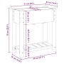 Plantador de Jardín con Estante 71x37x76 cm de Madera Maciza de Pino de , Maceteros y jardineras - Ref: Foro24-42006566, Prec...