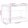Jardín Planter con Estante 115x59x76 cm Madera Maciza de Abeto de , Maceteros y jardineras - Ref: Foro24-42006567, Precio: 87...