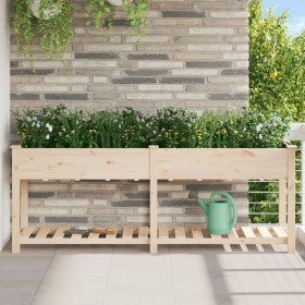 Macetero de jardín con estante 203x53x76 cm de madera maciza de abeto de , Maceteros y jardineras - Ref: Foro24-42006569, Pre...