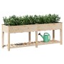 Macetero de jardín con estante 203x53x76 cm de madera maciza de abeto de , Maceteros y jardineras - Ref: Foro24-42006569, Pre...