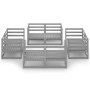 Muebles de jardín 8 piezas gris madera de pino maciza de vidaXL, Conjuntos de jardín - Ref: Foro24-3075286, Precio: 390,02 €,...