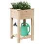 Plantador de Jardín  con Estante 45x45x76 cm Madera Sólida de Pino | Foro24.es | Tu tienda online para hogar, jardín y más Foro24.es
