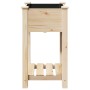 Plantador de Jardín  con Estante 45x45x76 cm Madera Sólida de Pino | Foro24.es | Tu tienda online para hogar, jardín y más Foro24.es