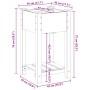 Plantador de Jardín  con Estante 45x45x76 cm Madera Sólida de Pino | Foro24.es | Tu tienda online para hogar, jardín y más Foro24.es