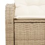 Sofá de Jardín de 2 Plazas con Cojines de Poliratán Beige de , Sofás de exterior - Ref: Foro24-42006736, Precio: 178,46 €, De...