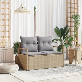 Comprar Sofá de jardín de 2 plazas con cojines