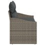 Sofá de jardín para 2 personas con almacenamiento y cojines de ratán gris de , Sofás de exterior - Ref: Foro24-42006784, Prec...